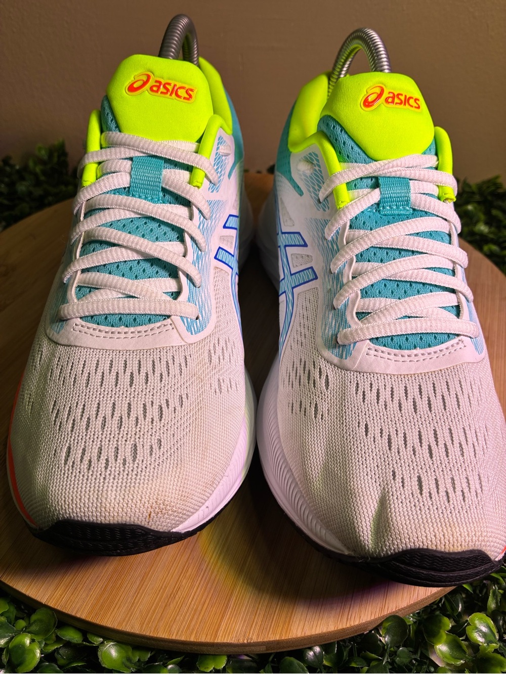 🔥 ASICS GEL-EXCITE 6 SP WHITE ORANGE NEON ATHLETIC RUNNING SHOES WMNS SZ 8.5 - Picture 4 of 9